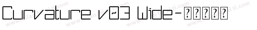 Curvature v03 Wide字体转换